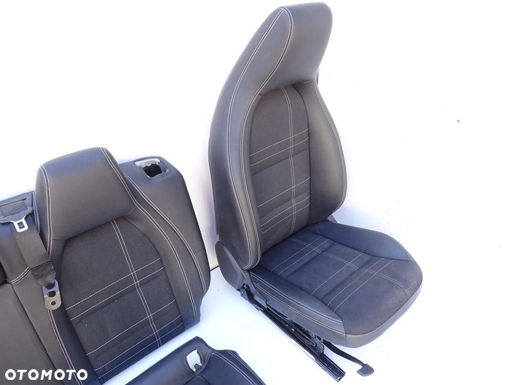 FOTELE FOTEL KANAPA KOMPLET SKÓRA PÓŁSKÓRA MERCEDES A KLASA W176 AMG - 13