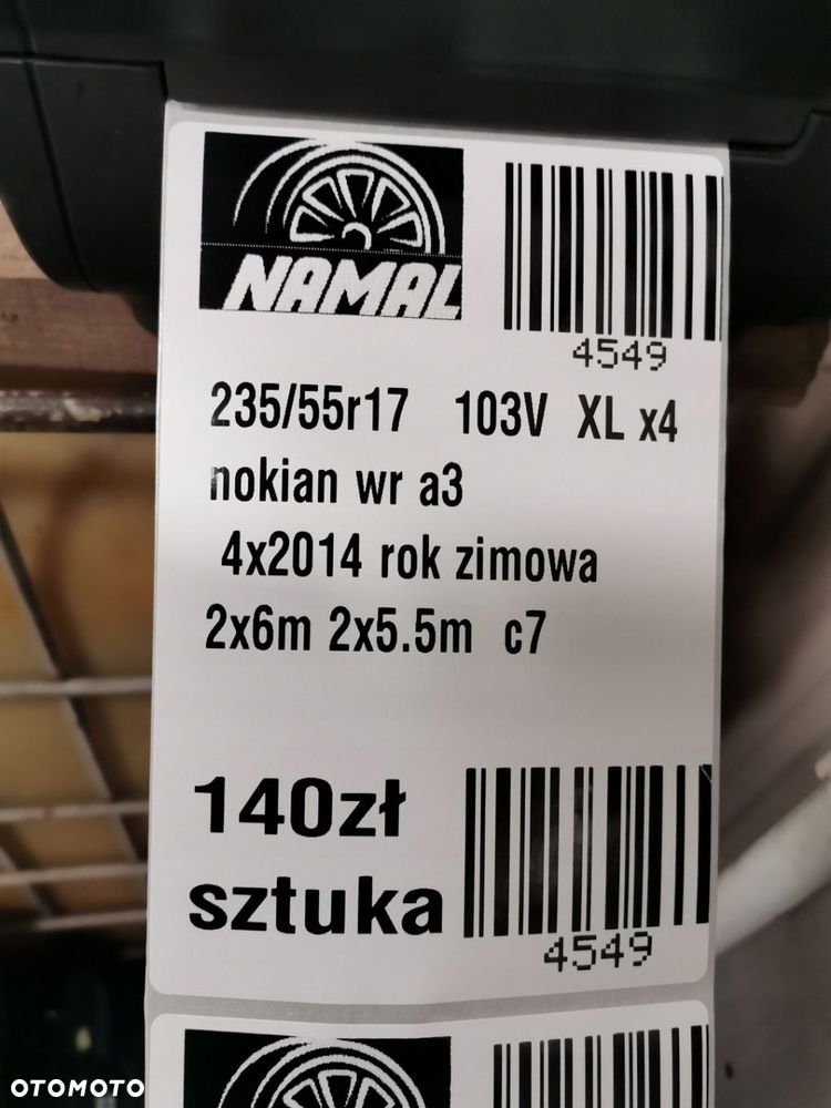 235/55r17 nokian opony zimowe 6mm 4549 - 8