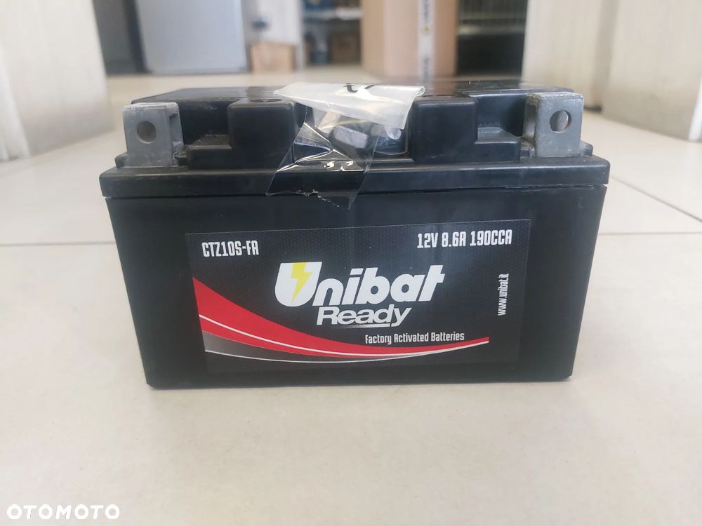 AKUMULATOR UNIBAT READY FA CTZ10S-FA 12V 8.6AH 190A MOTOCYKLE SKTURY QUADY - 1