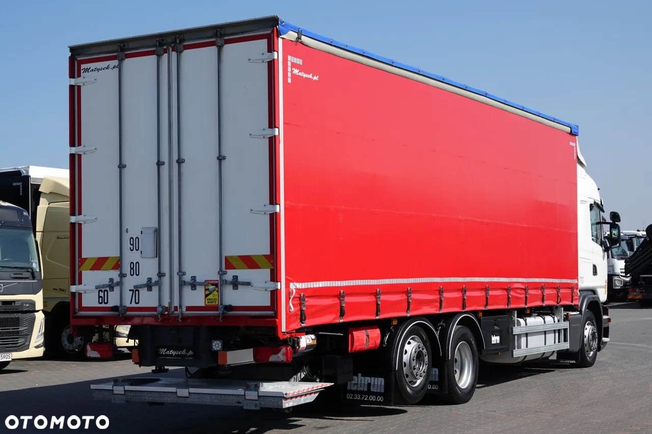 Scania G 320 / 6x2 / FIRANKA- 9 M / + WINDA ZAŁADOWCZA / OŚ PODNOSZONA - 4