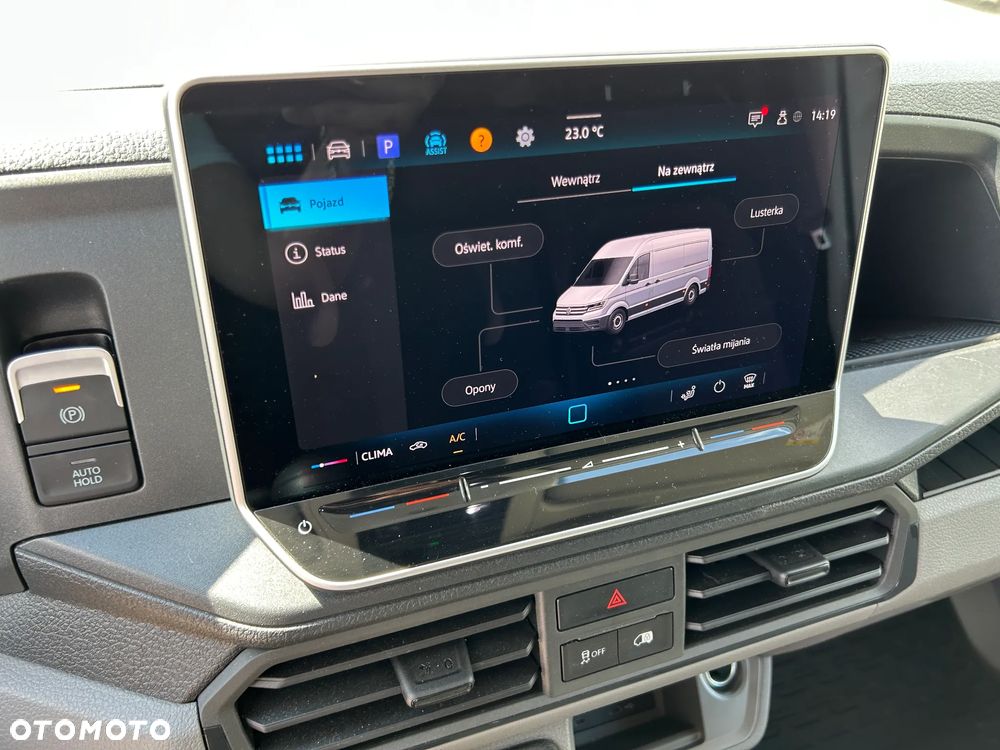 Volkswagen CRAFTER L5H2 NAJDŁUŻSZY LONG / POLIFT VIRTUAL / GWARANCJA + PAKIET SERWISOWY DO 2030 ROKU / JEDYNIE 5 TYŚ. KM PRZEBIEGU / KAMERA COFANIA / SILNIK 140 KM !! - 32