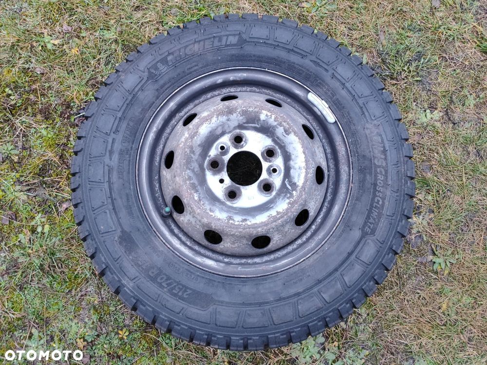 Koło Fiat Ducato / Peugeot Boxer / Citroen Jumper nowa opona Michelin Agilis Cross Climate 215/70/15C zapasówka pojedyńcza sztuka wzmacniana ciężarowa dostawcza