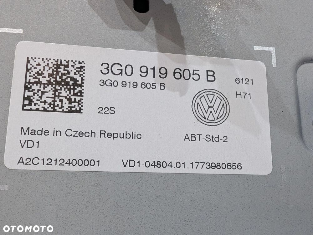 VW GOLF VII RADIO WYŚWIETLACZ CZYTNIK 3G0919605B 3Q0035824B - 8