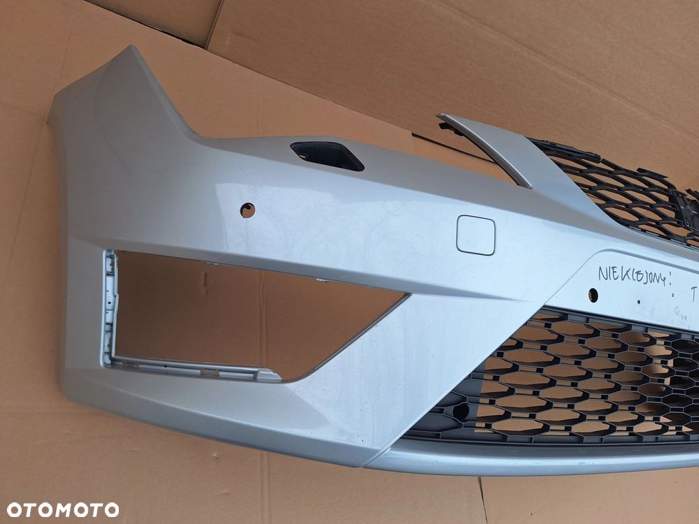SEAT LEON 3 III FR 12-16r 5F0 NIE KLEJONY! B.ŁADNY ZDERZAK PRZÓD PRZEDNI KRATKA ŚLIZG DOLNY 5F0807221M WYSYŁKA 24H - 6