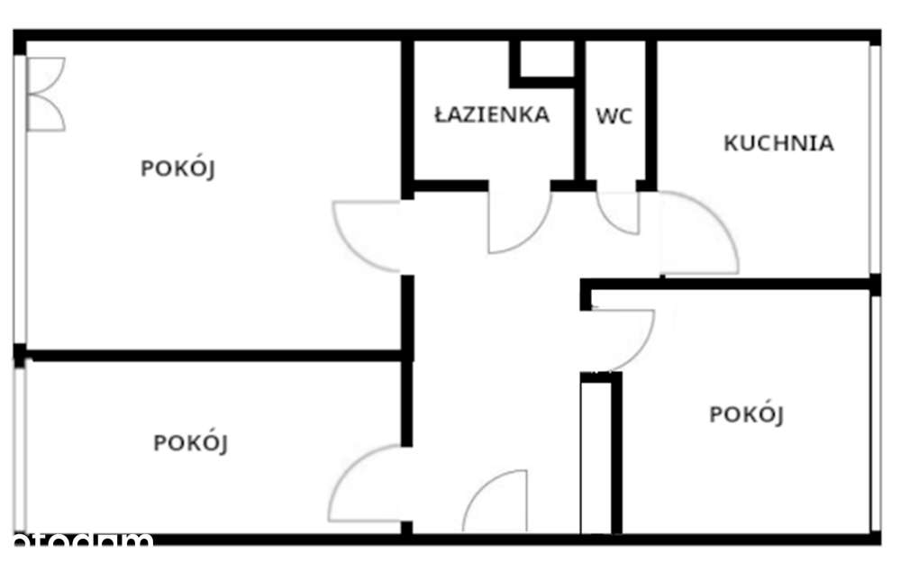 Mieszkanie 3 pokoje, 54m2, Legnica, os.Kopernik