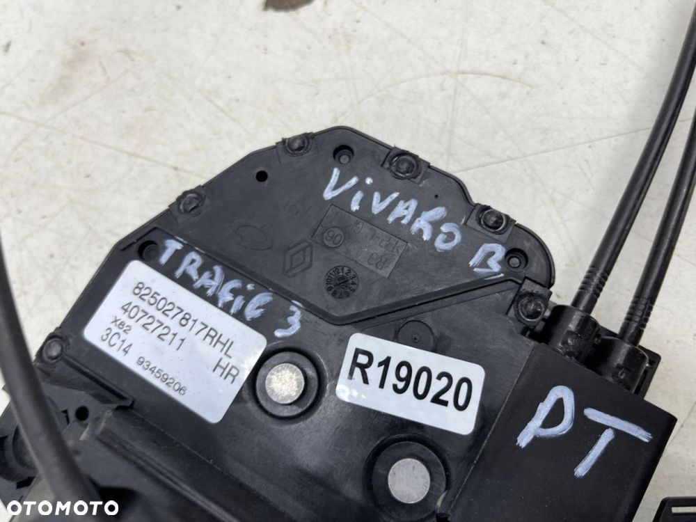 Zamek drzwi Trafic 3 Vivaro B Talento 14r- PRAWY tylny zamek drzwi przesuwnych linka 6 pin 825027817 - 7