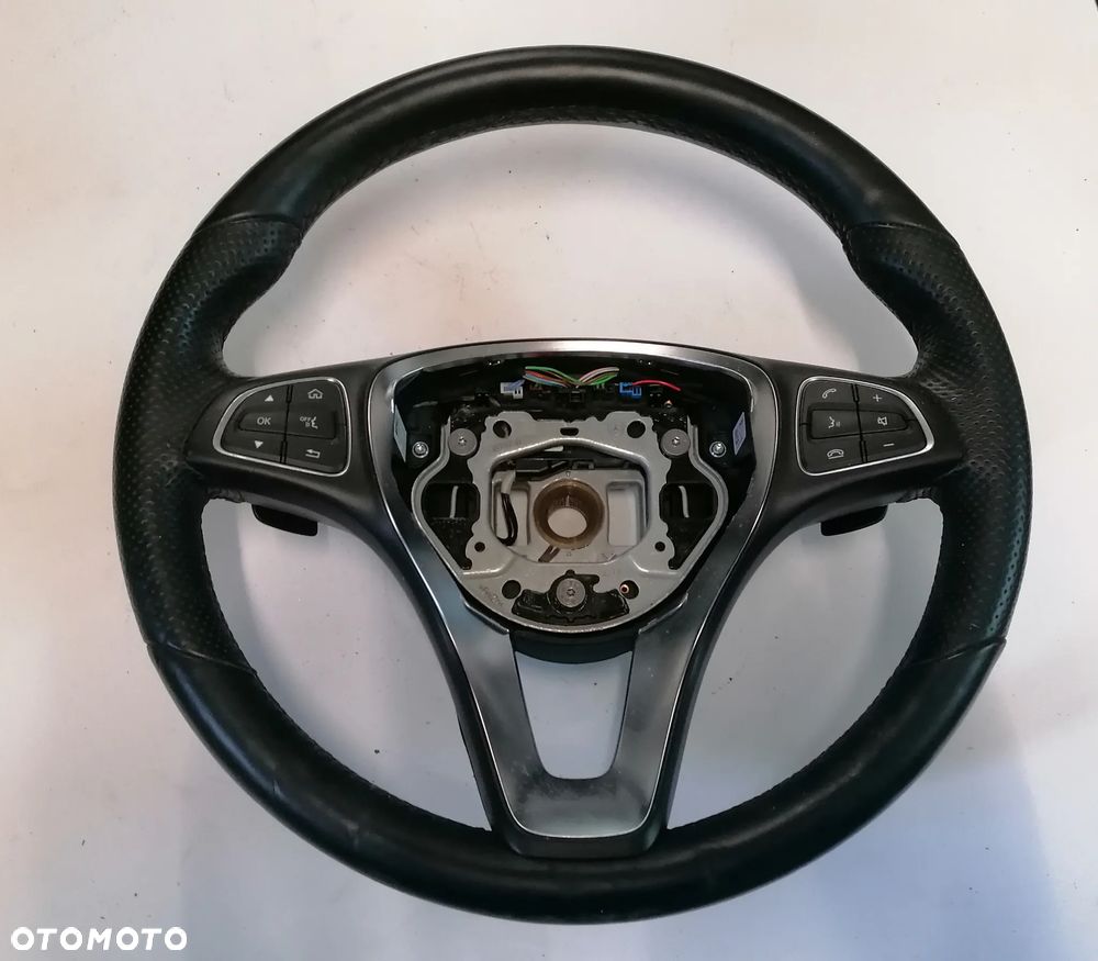 MERCEDES W205 15r KIEROWNICA MULTIFUNKCJA SKÓRZANA ŁOPATKI - 1