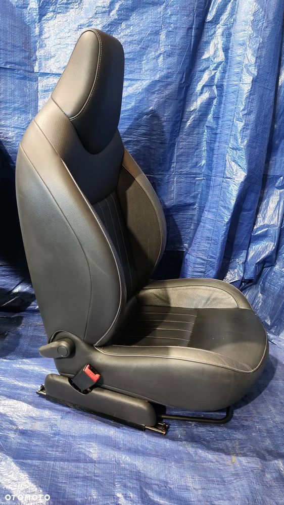 FOTEL LEWY PRAWY SKÓRA CZARNA KOMPLET RENAULT WIND - 6