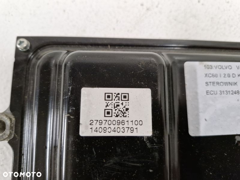 VOLVO V40 V60 II XC60 I 2.0 D KOMPUTER STEROWNIK SILNIKA ECU 31312486 - 3