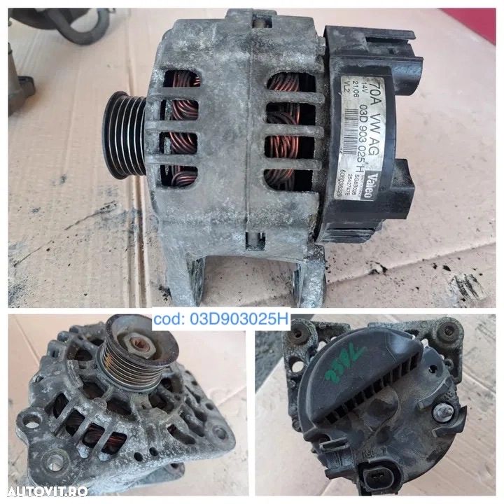 Kit ambreiaj , cutie de viteze - fara electromotor , electromotor BMZ , bobine inductie , clapeta acceleratie , sonda lambda , alternator , furtune racire pt motor 1.2 BMD BME VW VOLKSWAGEN SKODA SEAT IBITZA - 8