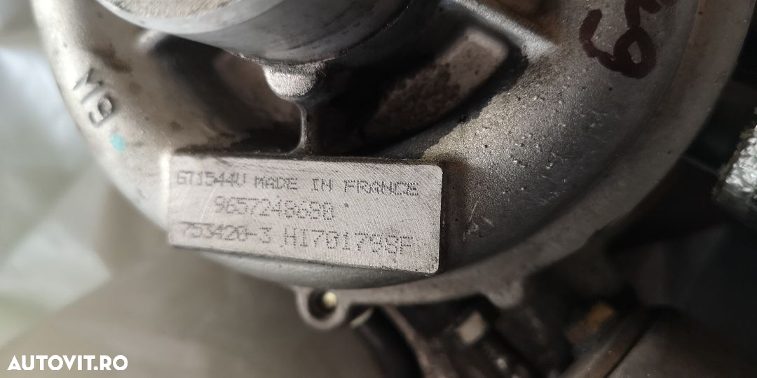 Turbina 1.6 109 cp, 753420-3 9657248680 1.6 tdci, 16 hdi 110 cp Ford Peugeot Citroen - 2