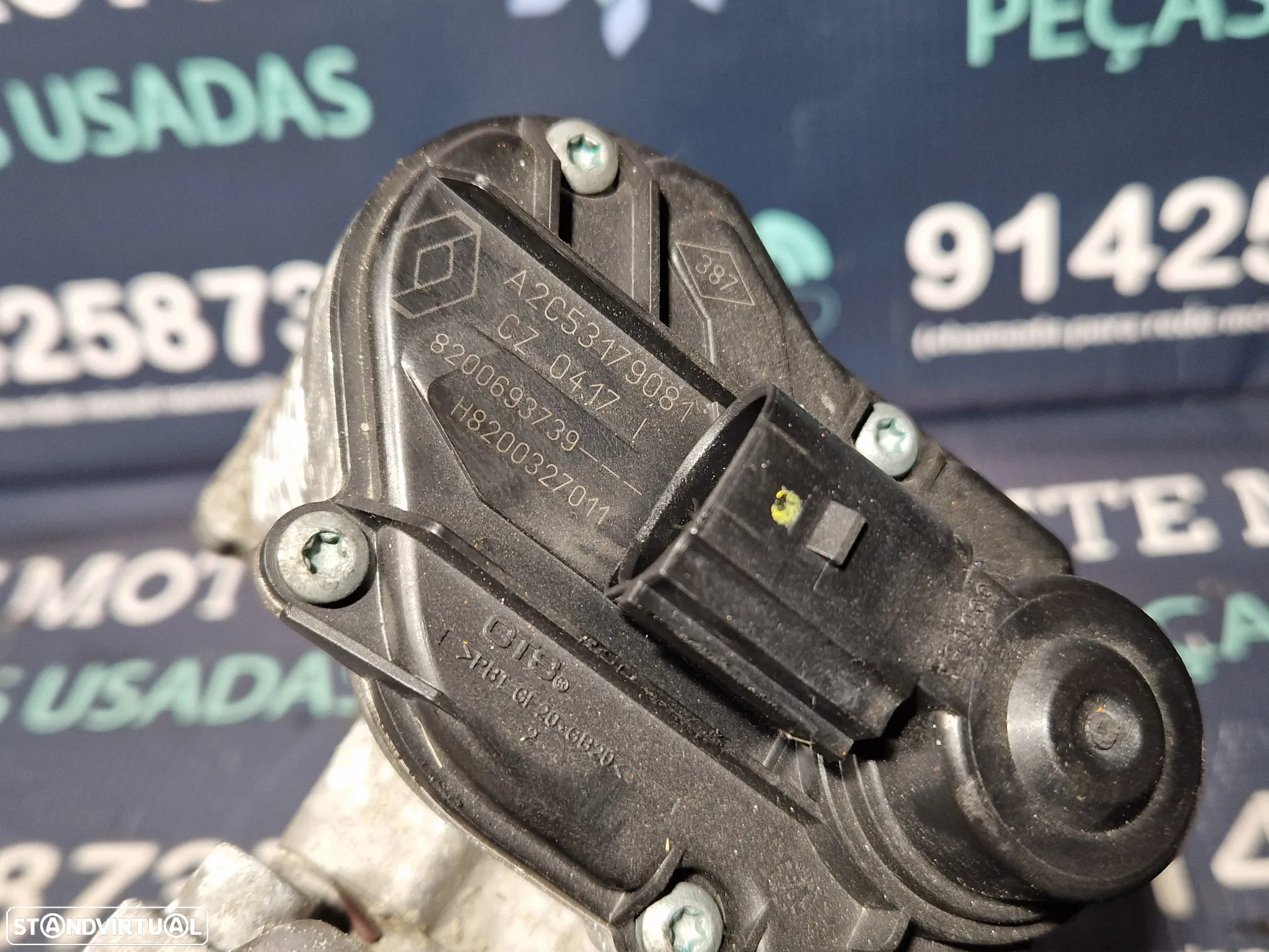 Borboleta de admissão EGR usada RENAULT LAGUNA NISSAN QASHQAI 2.0 DCI 150CV M9R740 H8200330812 - 8200693739 - 5