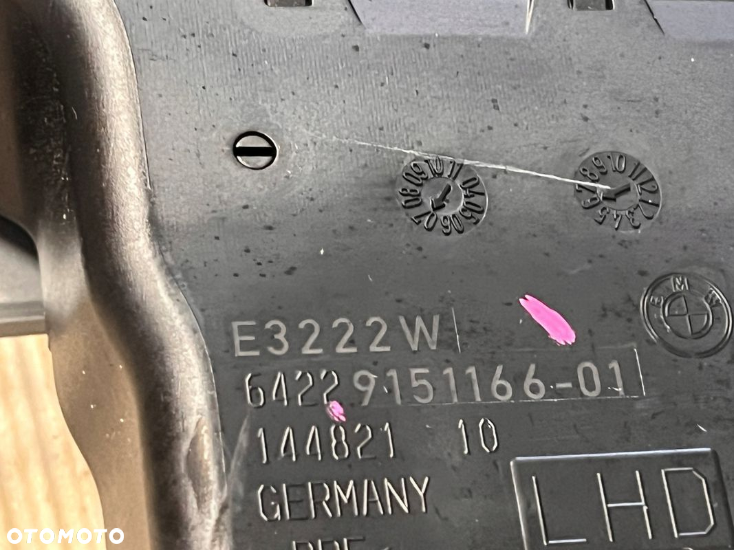 BMW E90 LISTWA OZDOBNA DEKOR KONSOLI KRATKA NAWIEWU 9151173 - 4