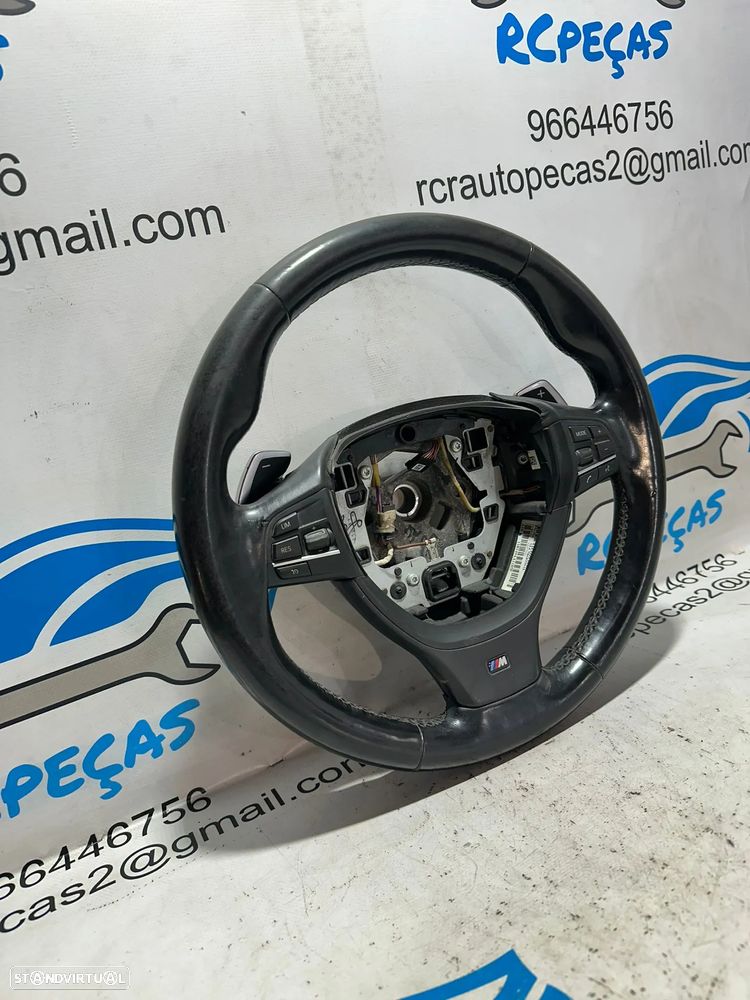 .Volante Patilhas Multifunções Pele Perfurada Original Pack M BMW Serie 1 F20 F21 7845877 - 4