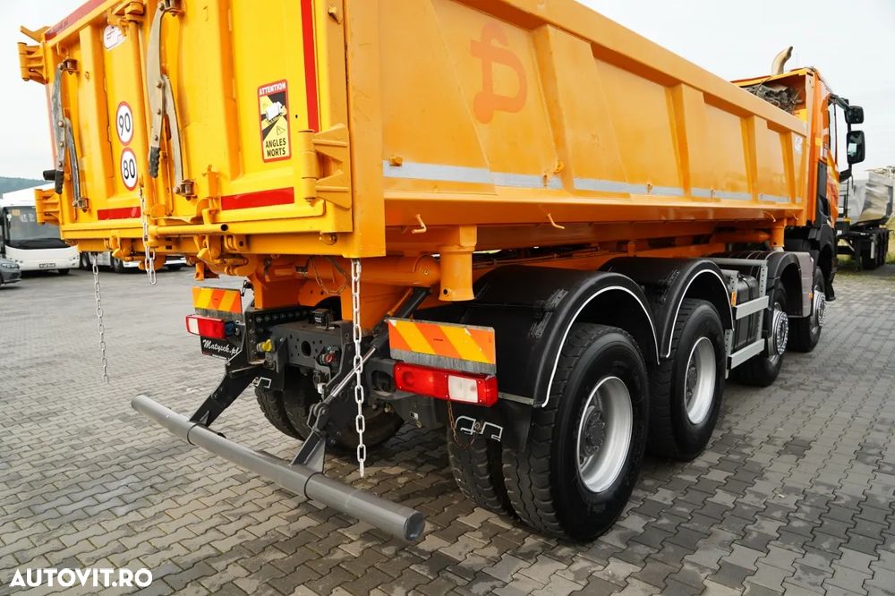 Renault K 480 / 8x4 / BASCUNĂ CU DOUĂ SENSURI / HYDRODOLT / UȘĂ CU BALAMALE / IMPORTAT / CONTRACT POST-SERVICE - 19