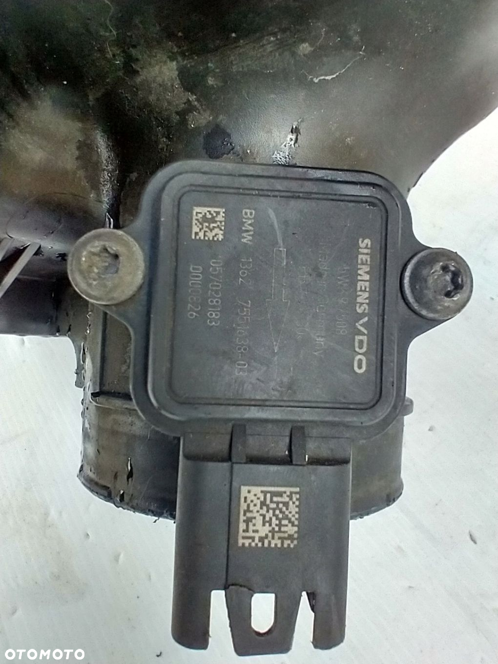 BMW 6 E63 E64 OBUDOWA FILTRA POWIETRZA PRZEPŁYWOMIERZ 7577779 7551638 - 12