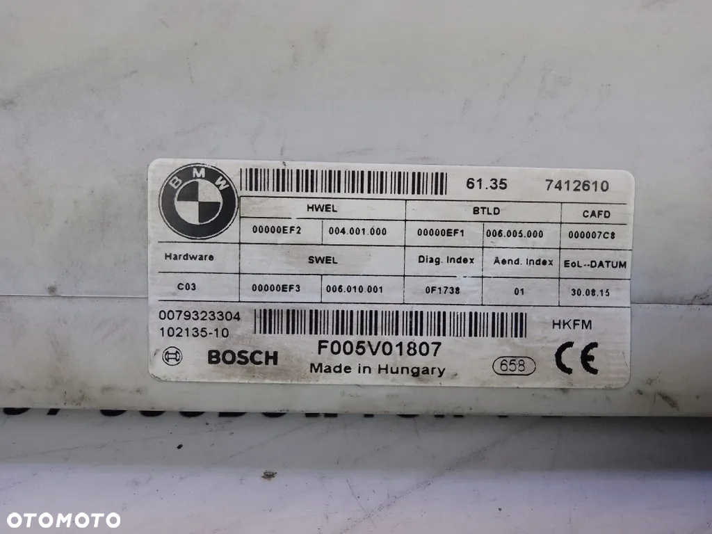 Moduł Sterownik Klapy Bagażnika Tył Bmw F15 F31 F45 F48 7412610 - 2