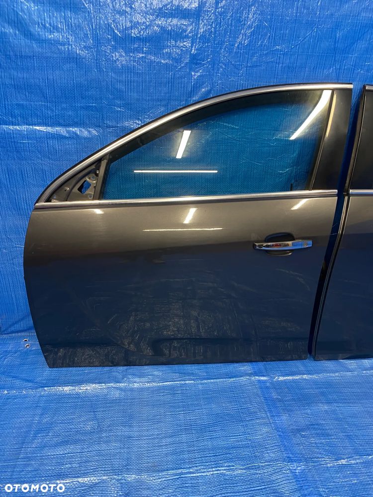 OPEL INSIGNIA A DRZWI LEWE LEWY PRZÓD PRZEDNIE TYŁ TYLNE SZARE Z177 KOMPLETNE - 3