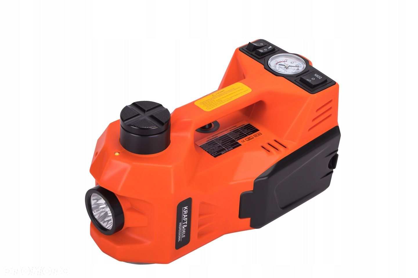 PODNOŚNIK SAMOCHODOWY ELEKTRYCZNY 155-450MM KOMPRESOR WALIZKA KD1367 - 12