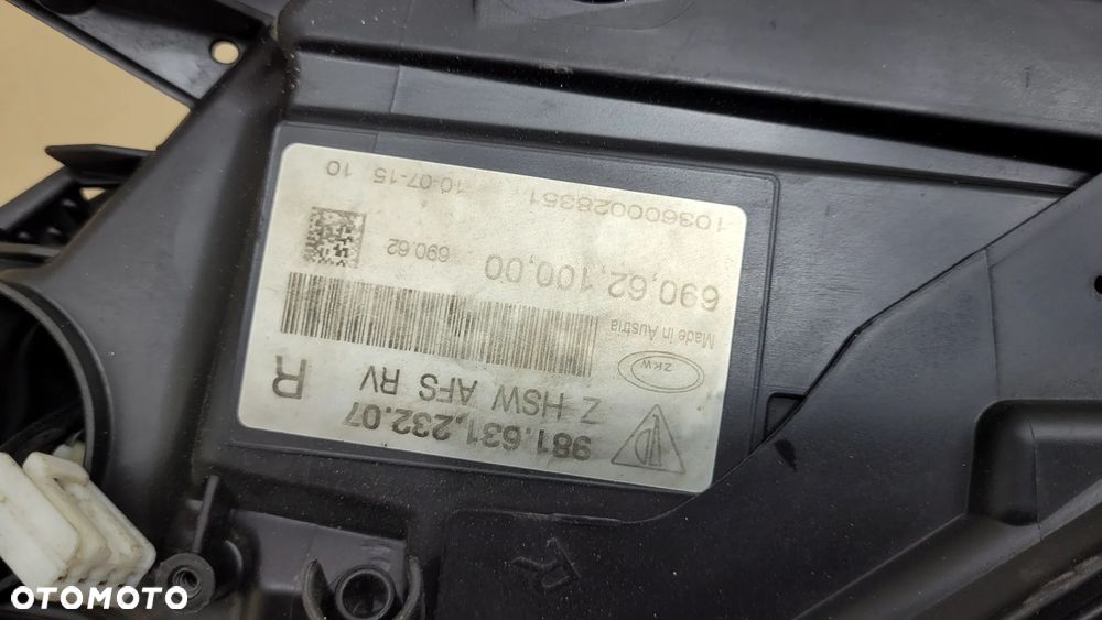 Porsche Boxster Cayman 981 lampa Bi xenon prawa - 11