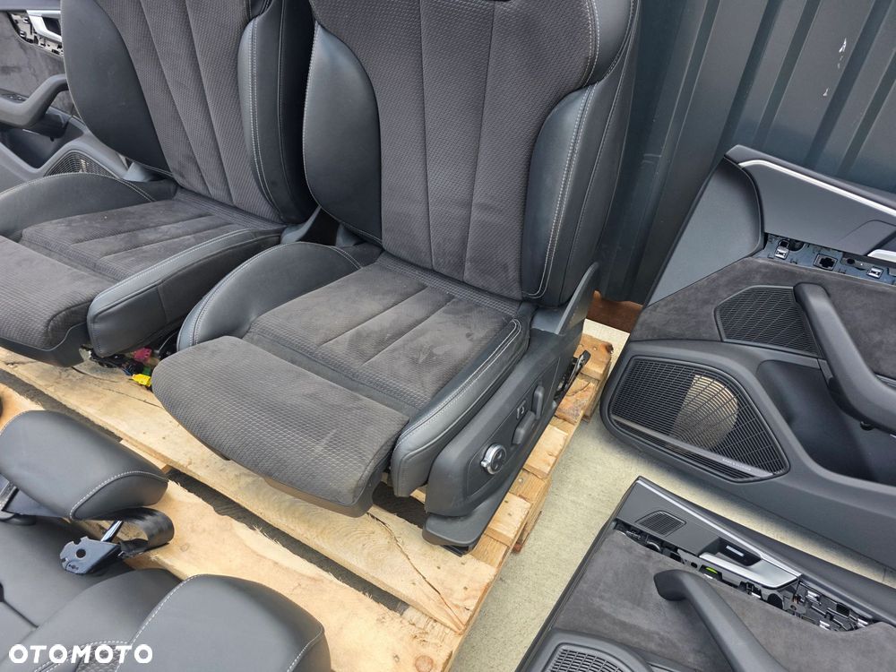 FOTEL FOTELE SKÓRA AUDI A5 8W 8W8 GRZANE MASAŻE ELEKTRYKA ALCANTARA EUROPA - 10