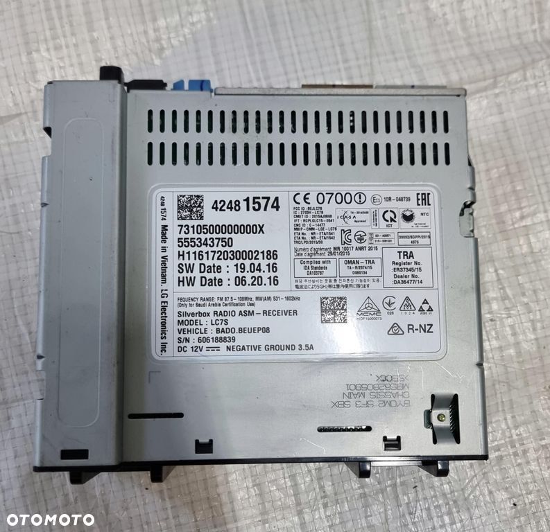 OPEL ASTRA K V 5 MODUŁ RADIA NAWIGACJI SILVERBOX 42481574 - 2