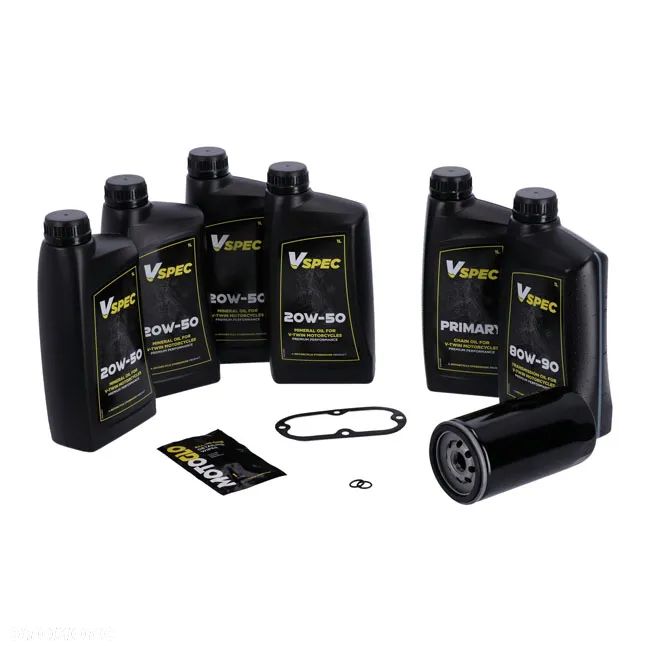 Zestaw serwisowy do oleju Harley MCS, big oil mineralny czarny filtr 91-98 Dyna - 1