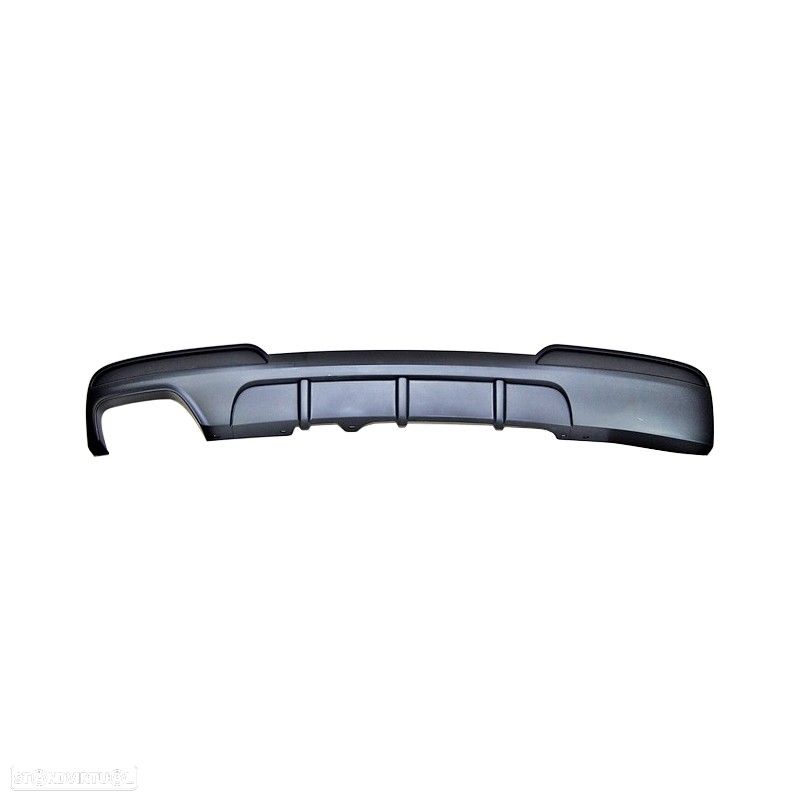 Difusor / Lip / Spoiler BMW F10 / F11 2010 - 2017 M-Performance Dupla Saída em preto mate em plástico ABS - 1
