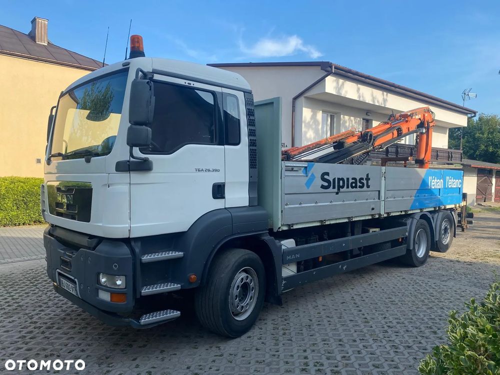 MAN TGA 26.390 / HDS TEREX ATLAS 165.2E / WYSIĘG 123m / PILOT / ROTATOR / BLOKADA MOSTU / SKRĘTNA I PODNOSZONA OŚ / IMPORT FRANCJA - 6