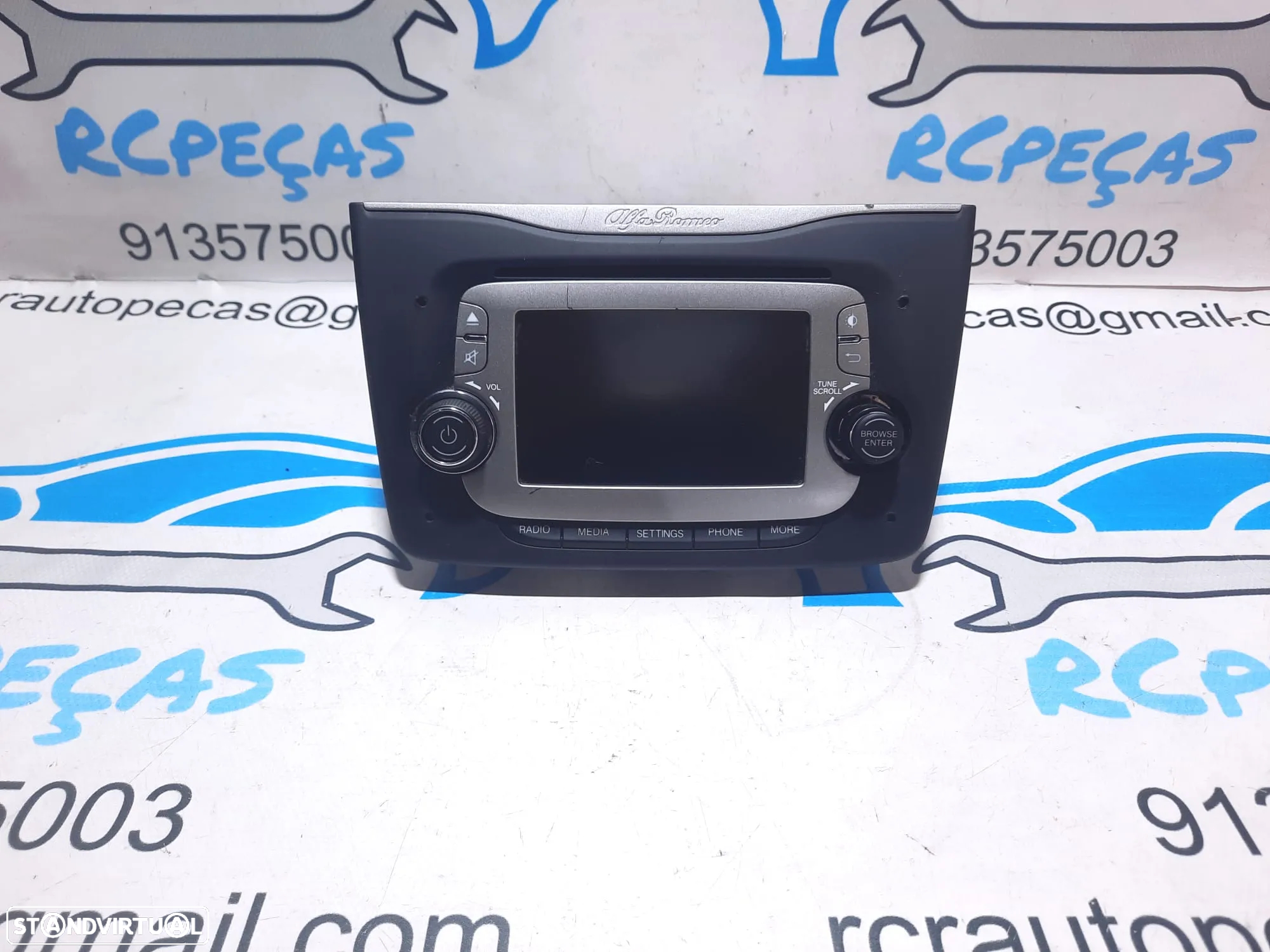 RADIO DISPLAY ORIGINAL LEITOR CD DVD GPS BLUETOOTH ALFA ROMEO - 2