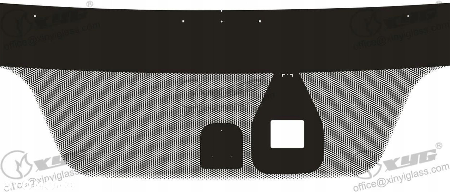 SZYBA CZOŁOWA MITSUBISHI OUTLANDER SUV 2012- SENSOR - 2