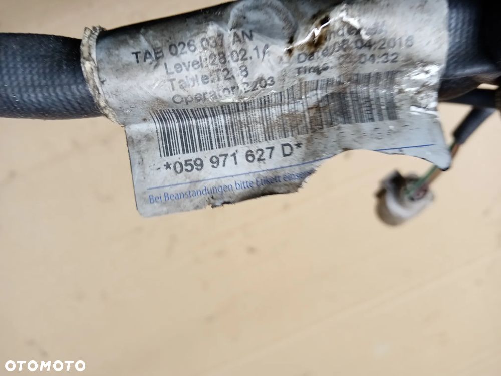 Wiązka instalacja pompy wtryskowej Audi Q5 3.0 TDI CTB 059971627D - 4