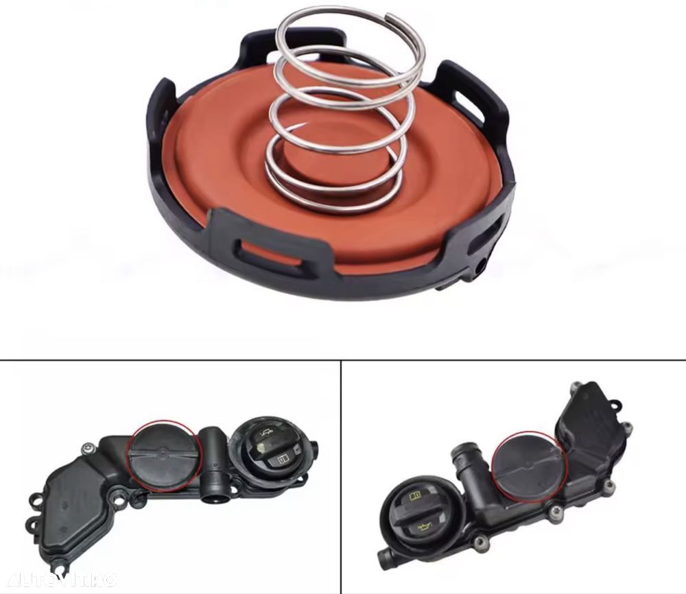 Supapa Membrana Capac Culbutori Valva Pcv Vw Audi Skoda 1.5 Tsi Tfsi - 2