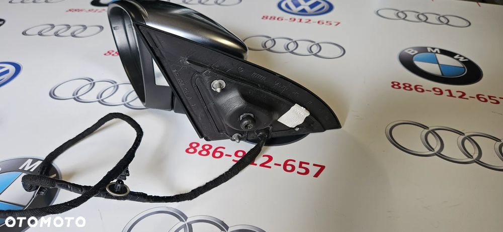 VW SCIROCCO 1K8 LIFT R-LINE Kompletne lusterko lewe Lusterko kierowcy 9 KABLI 9 PIN EUROPA - 3