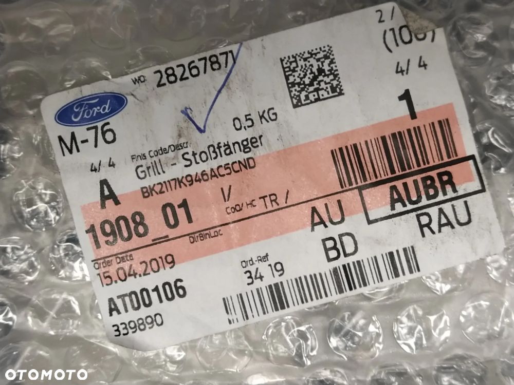 FORD TRANSIT CUSTOM 2013-2018 KRATKA ZDERZAKA PRZÓD PRZEDNIA GRILL ATRAPA NOWY ORYGINAŁ - 11