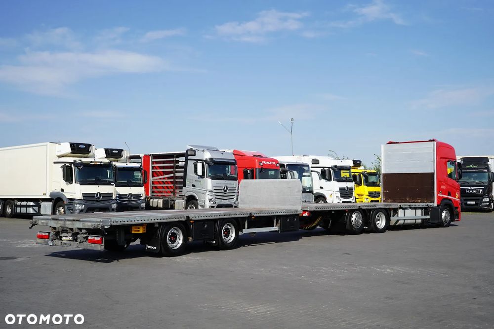 Scania R 450 / ACC / E 6 / ZESTAW PRZEJAZDOWY / PLATFORMA 2 X 7,75 M / RETARDER - 5