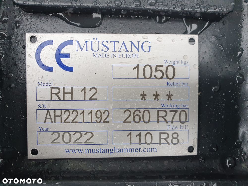 Inny NOŻYCE WYBURZENIOWE OBROTOWE MUSTANG RH12 NOWE !!! SZCZĘKA KRUSZARKA - 9