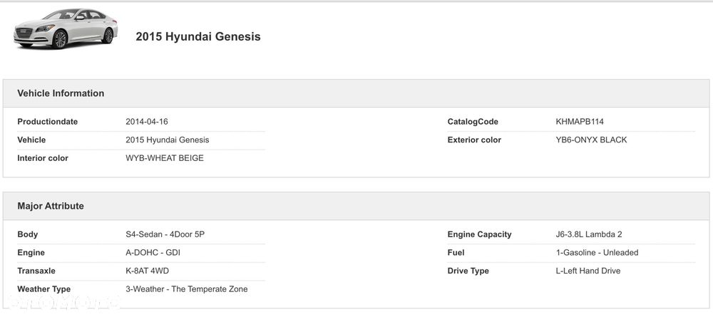 O1 HYUNDAI GENESIS G80 2013 - ZDERZAK PRZÓD PRZEDNI KOMPLETNY YB6 - 15