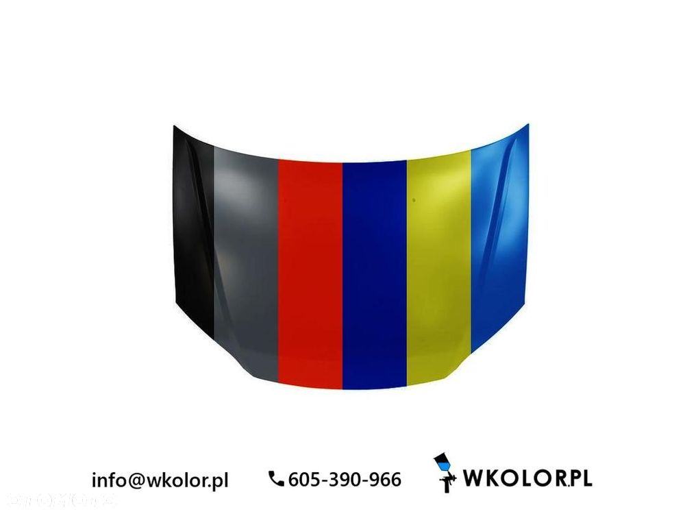 NOWA POKRYWA SILNIKA HONDA CIVIC VII 2001-2005 LAKIEROWANA W KOLOR - 1