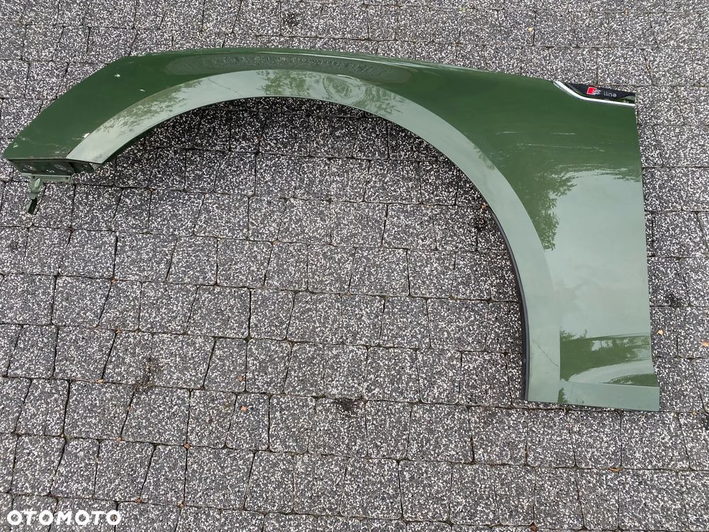 BŁOTNIK PRZEDNI LEWY ZIELONY SLINE AUDI A5 S5 8W F5 8W6821091 - 1