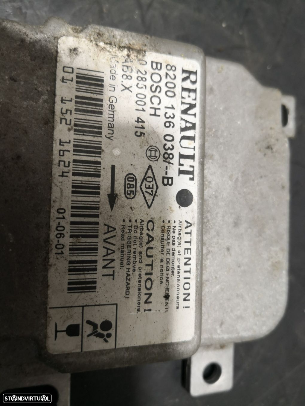 Centralina De Airbags Renault Clio Ii (Bb_, Cb_) - 3