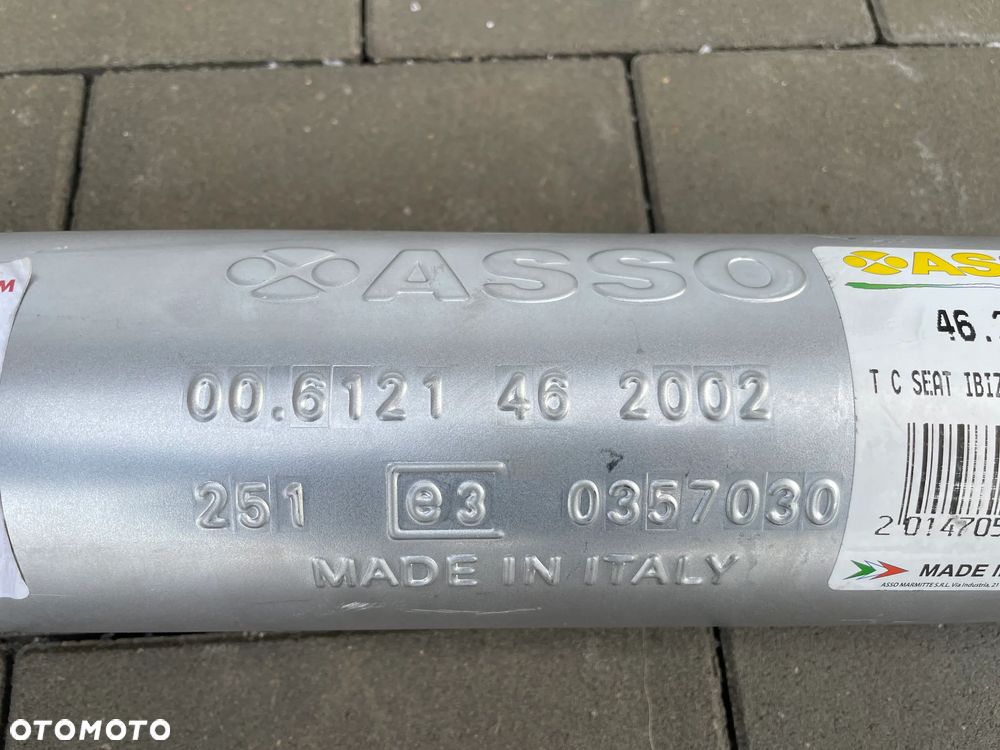 TŁUMIK PRZEDNI IBIZA, CORDOBA, TOLEDO, RAPID, ROOMSTER, POLO - NOWY ASSO 1,2 - 6