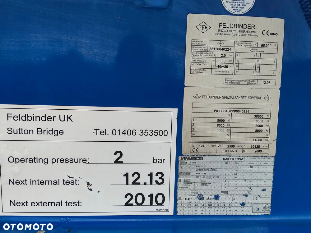 Feldbinder Cysterna do paszy Silos Paszowóz 55m3 Welgro - 6