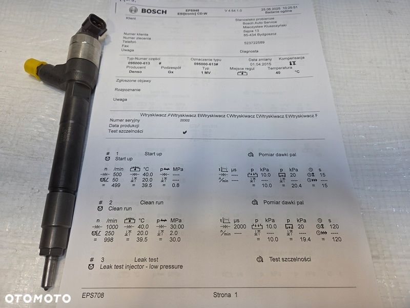 WTRYSK WTRYSKI WTRYSKIWACZE OPEL ASTRA K J MERIVA B 1.6 CDTI 55578075 - 6