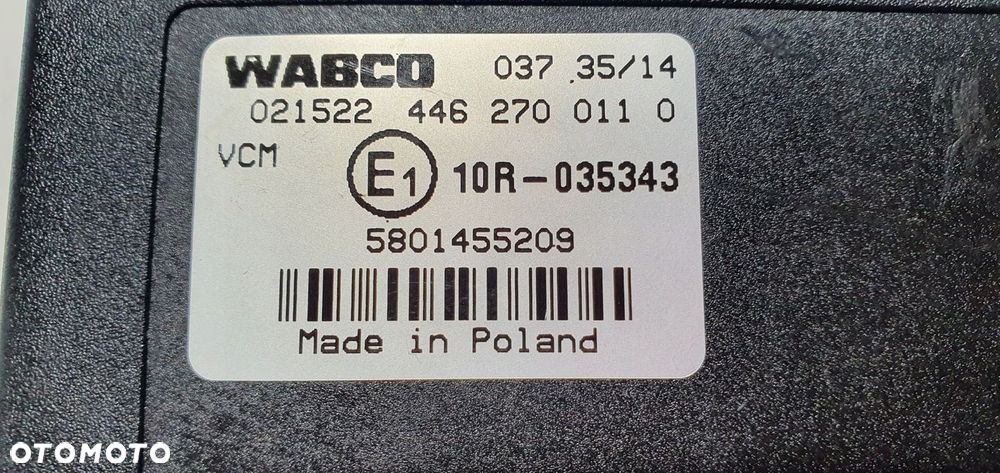Sterownik Moduł Komputer VCM Iveco Stralis 5801455209 4462700110 - 4