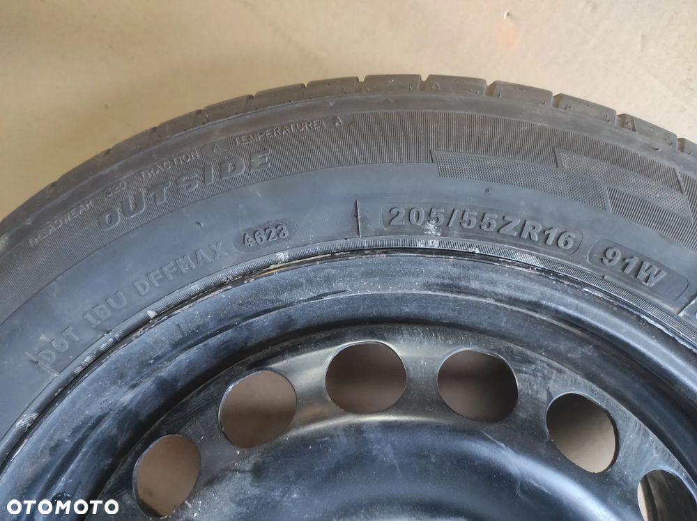 KOŁO ZAPASOWE DOJAZDOWE DOJAZDÓWKA R16 205 55 5X112 ET 42 6.5J 3C0601027AH VW PASSAT B6 B7 CADDY GOLF 5 6 PLUS KOMBI JETTA TOURAN EOS AUDI A3 8P SKODA OCTAVIA 2 SEAT LEON 2 ALTEA TOLEDO 3 ALTEA XL WYSYŁKA !!! - 3