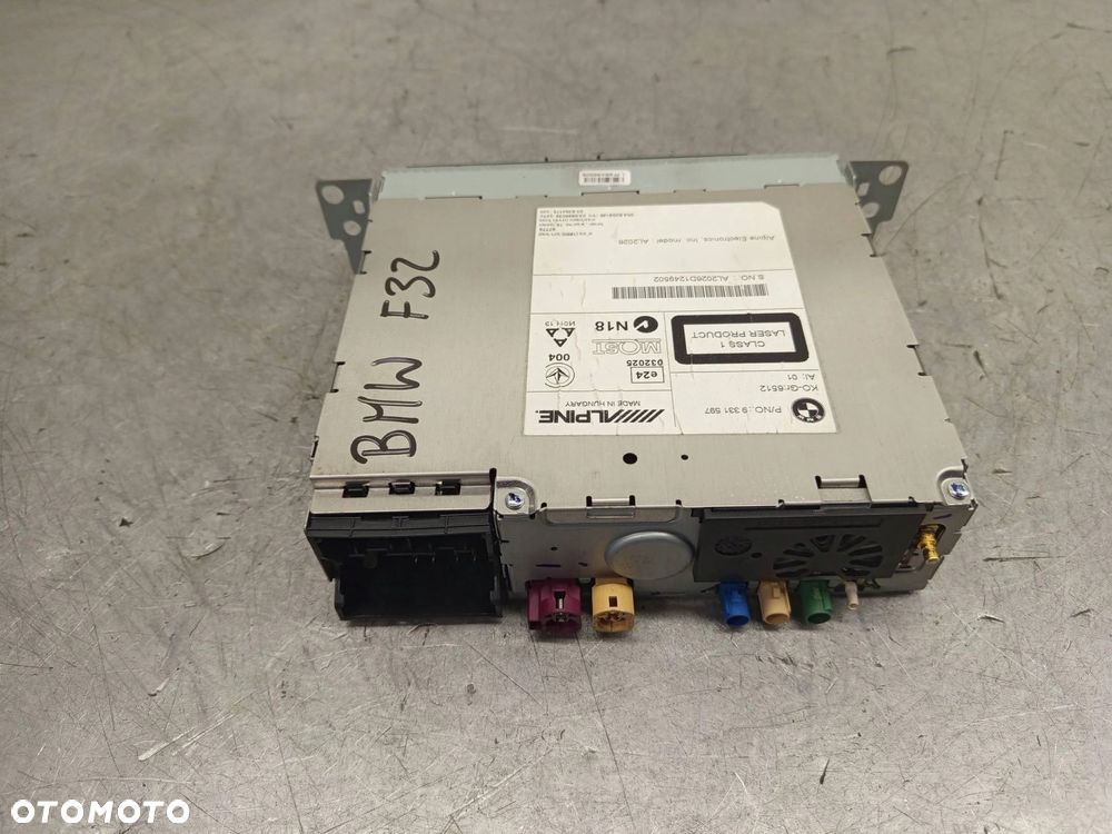 BMW F10 F30 F20 F22 F25 F32 F12 F55 RADIO CZYTNIK CD NAVI ALPINE 9331597 - 4