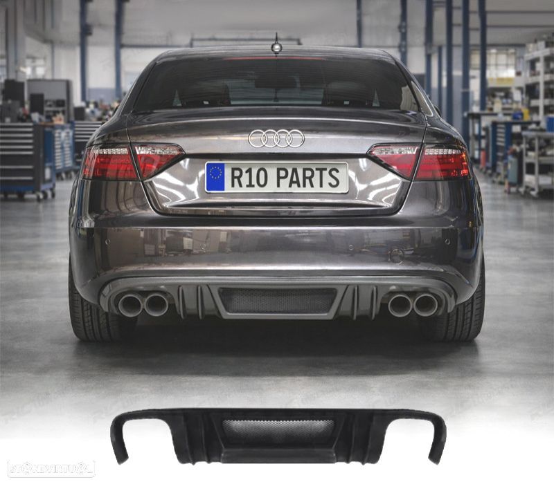 DIFUSOR TRASEIRO AUDI A5 COUPE CABRIO 07-11 LOOK RIEGER - 1