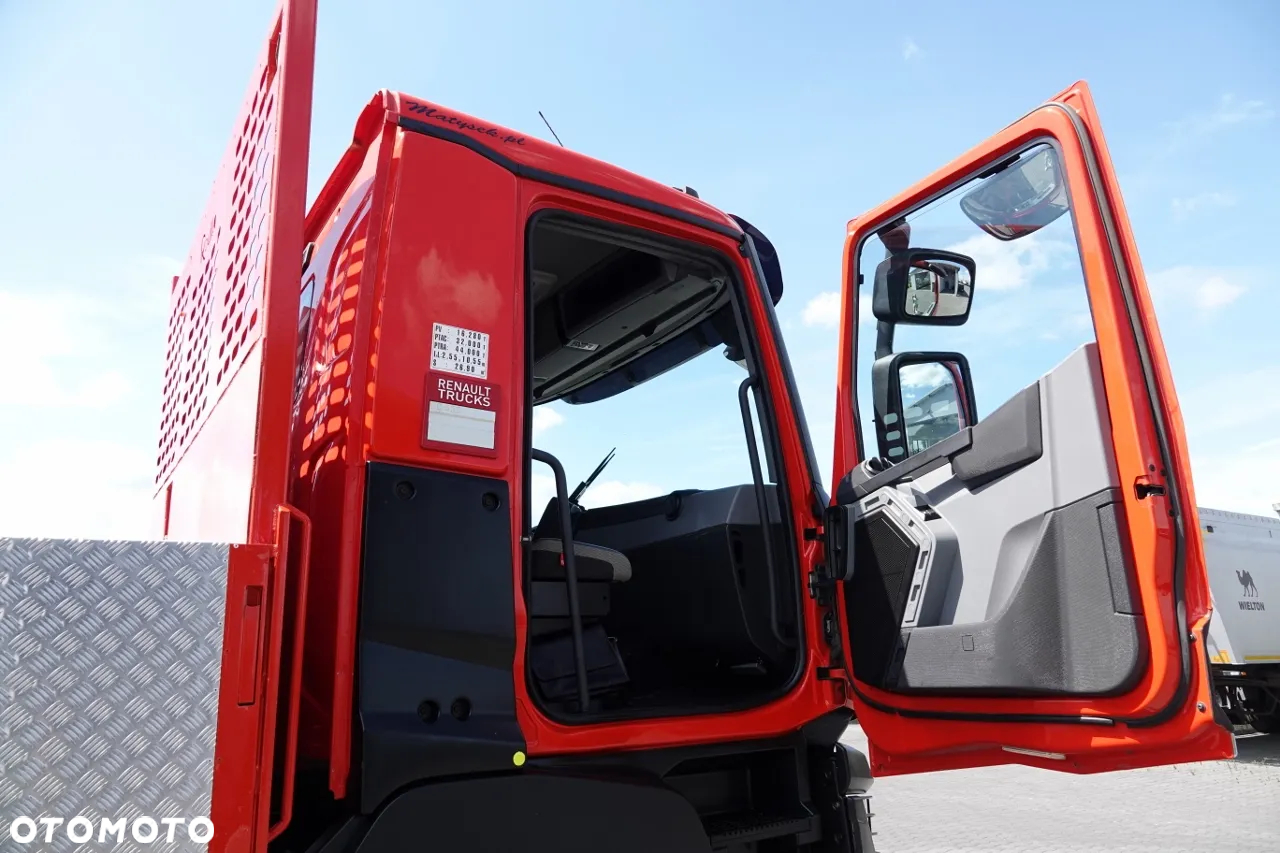 Renault C 430 / 8x4 / SKRZYNIOWY 7 M + HDS PALFINGER PK 24001-K C / WYSÓW 12,5M / STEROWANIE RADIOWE / WIDŁY / ROTATOR / SPROWADZONY - 37
