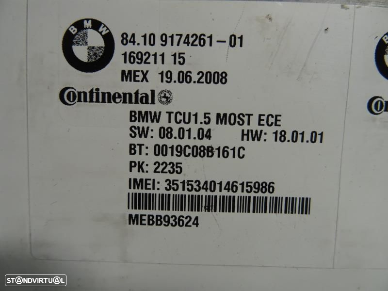 Módulo Do Bluetooth Bmw X5 (E70)  9174261 / 16921115 / 9 174 261 / 169 - 6